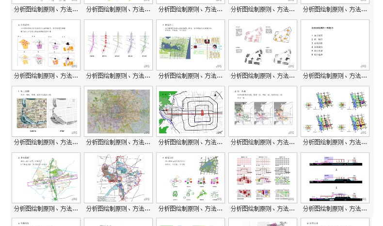 室外园林景观PSD分析图符号素材景观建筑城市规划设计特色旅游规划-景观建筑资源