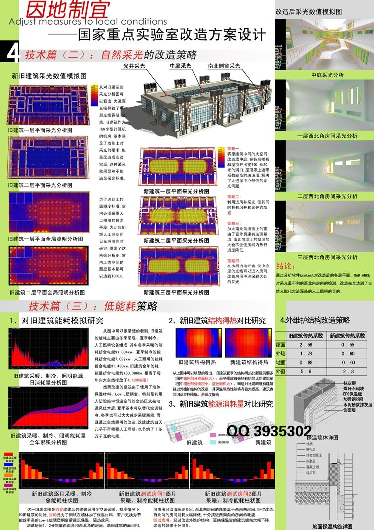 Ecotect建筑节能绿色分析改造节能设计高清原图22张参考