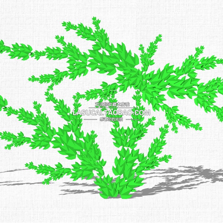 藤本绿植植物SU模型爬藤藤蔓攀爬植物垂吊绿墙sketchup组-景观建筑资源