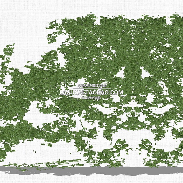 藤本绿植植物SU模型爬藤藤蔓攀爬植物垂吊绿墙sketchup组-景观建筑资源