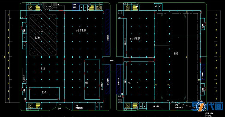 工业园厂房CAD图纸SU模型配套文件产业园厂区办公楼工厂设-景观建筑资源