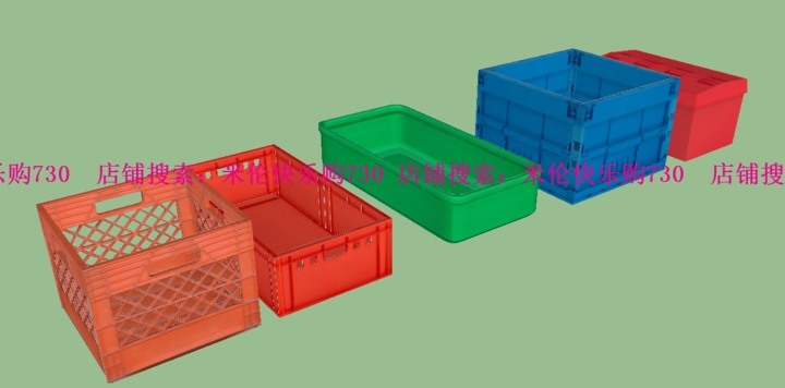 货物运输箱木箱纸箱工具箱塑料箱杂物箱收纳箱箱子草-景观建筑资源