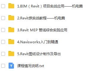 机电bim工程师RevitMEP管线综合实践应用Navisworks教程视频