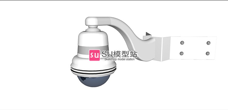 监控摄像头探头SU模型SU模型草图模型摄像机天网视频室内外-景观建筑资源