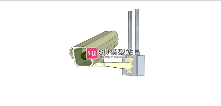 监控摄像头探头SU模型SU模型草图模型摄像机天网视频室内外-景观建筑资源