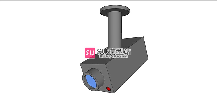 监控摄像头探头SU模型SU模型草图模型摄像机天网视频室内外-景观建筑资源