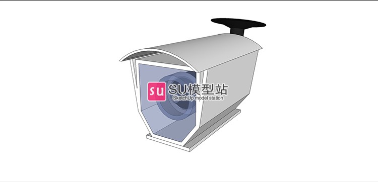 监控摄像头探头SU模型SU模型草图模型摄像机天网视频室内外-景观建筑资源