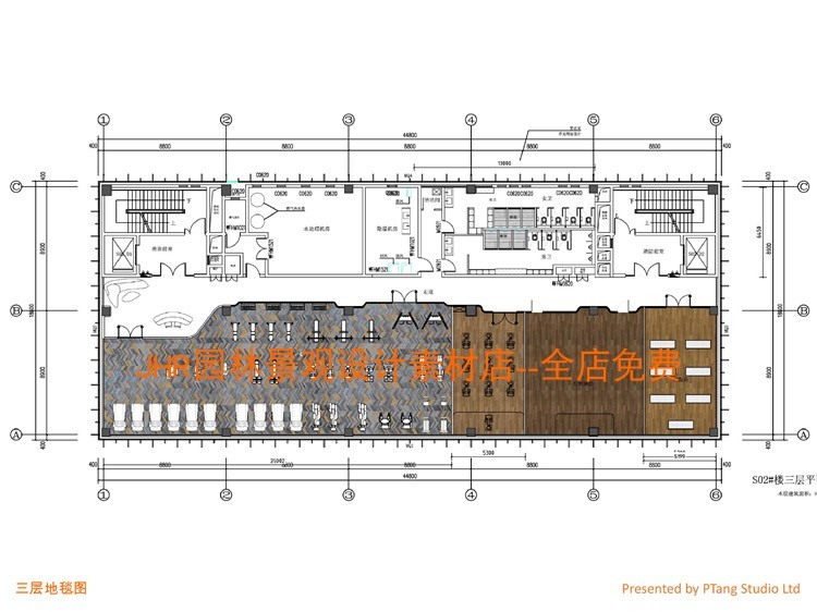 售楼中心示范区室内装修设计方案效果图平面图施工图C-景观建筑资源