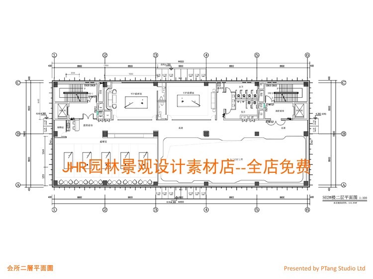 售楼中心示范区室内装修设计方案效果图平面图施工图C-景观建筑资源