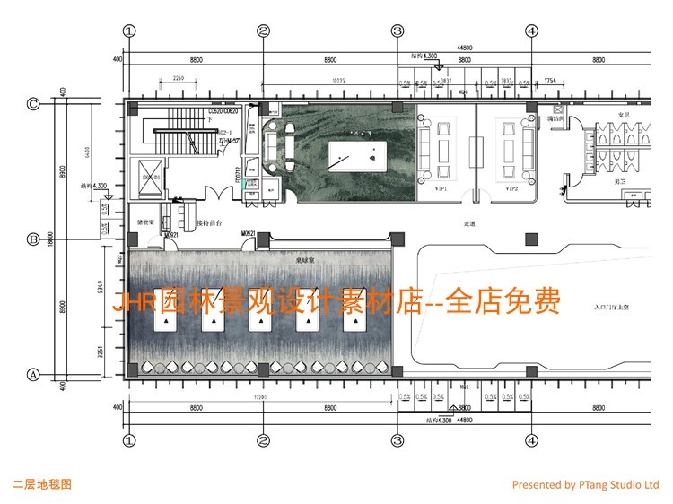 售楼中心示范区室内装修设计方案效果图平面图施工图C-景观建筑资源