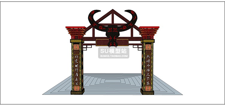 少数民族白族苗族藏族特色民居博物馆铁索桥建筑设计S-景观建筑资源