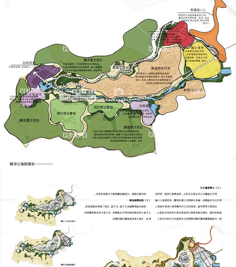 特色古镇规划设计方案参考素材民族风情知名旅游小镇景观-景观建筑资源