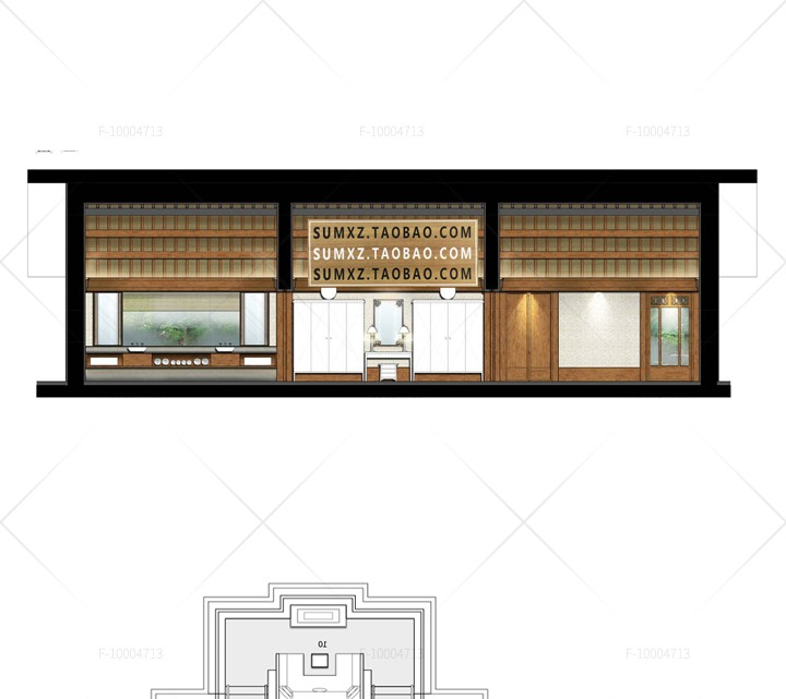 一体化特色旅游温泉度假酒店建筑景观室内软装CAD文件3D模型套图