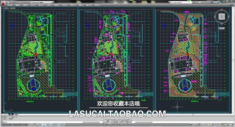 厂房工业园区规划CAD总图厂区办公楼广场建筑景观环境绿化-景观建筑资源