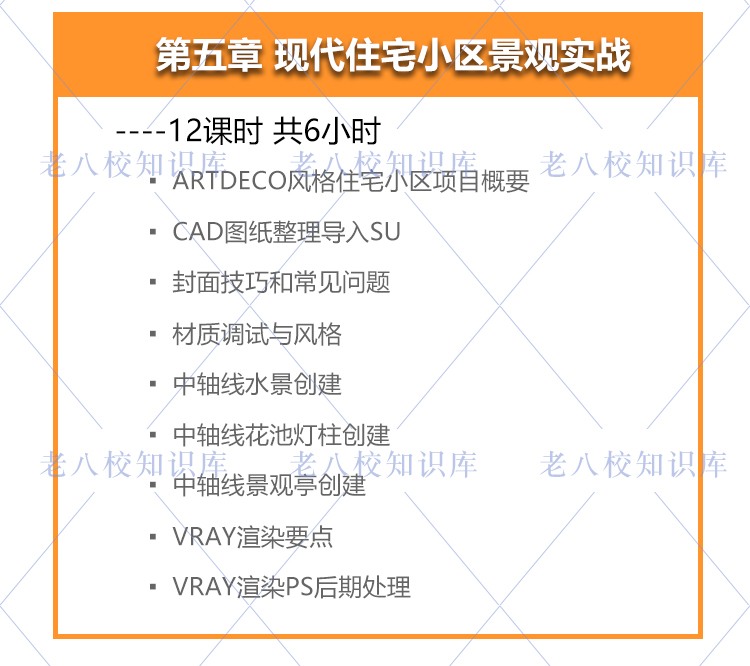 景观设计SU建模教程Sketchup入门到高级视频教程SU组件-景观建筑资源