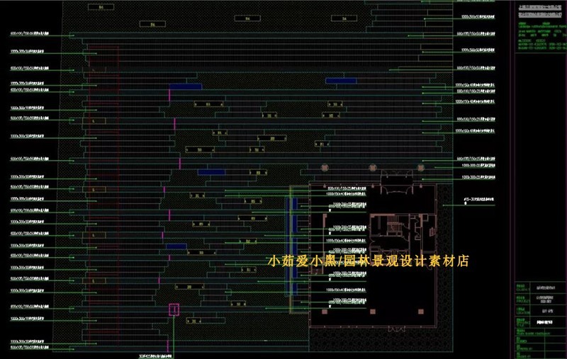 商务设计企业科研办公产业园景观设计方案CAD施工图纸平面-景观建筑资源