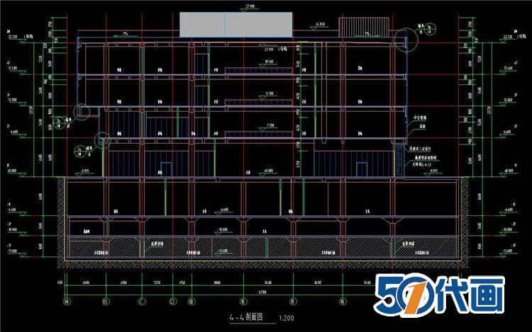 超高层住宅现代风风格著名设计企业办公楼建筑设计CAD施工-景观建筑资源