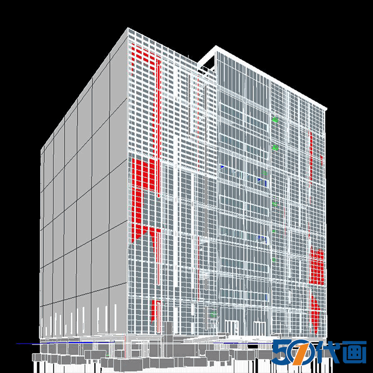 BIM-Revit小商业别墅建筑景观建筑规划项目模型全套信息室内完整案例素-景观建筑资源