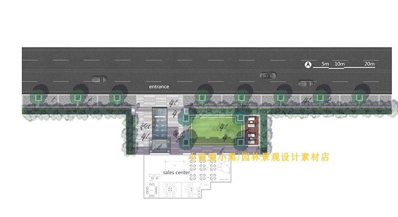 AECOM住宅居住小区景观设计方案PSD彩色总平面图分层素-景观建筑资源