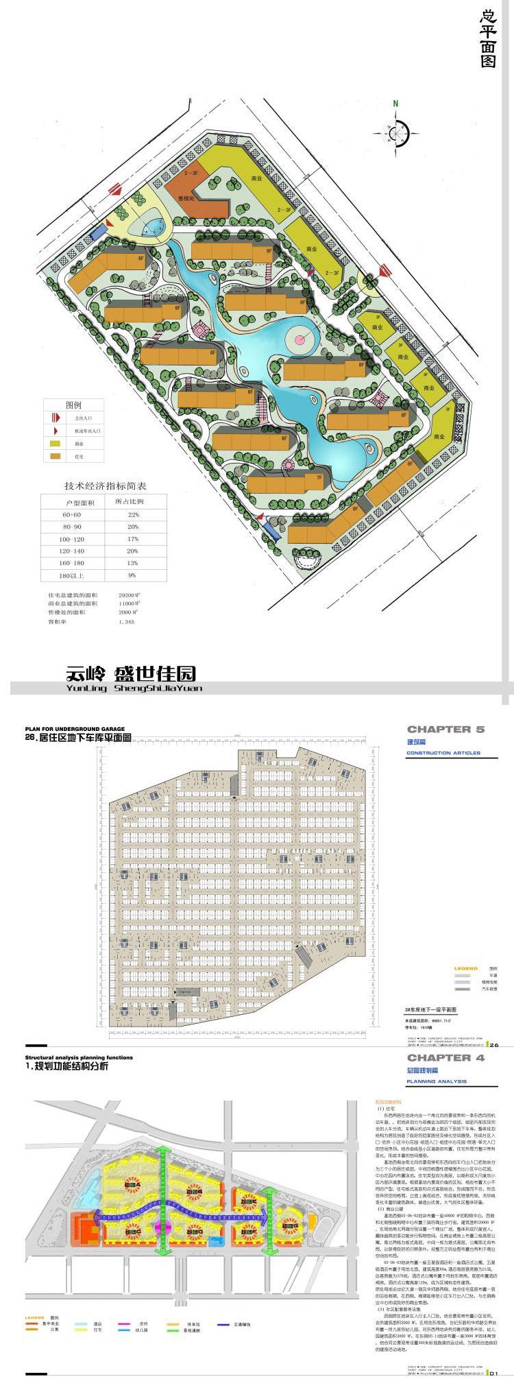 住宅区住宅小区建筑景观规划设计方案文本平立剖面案-景观建筑资源