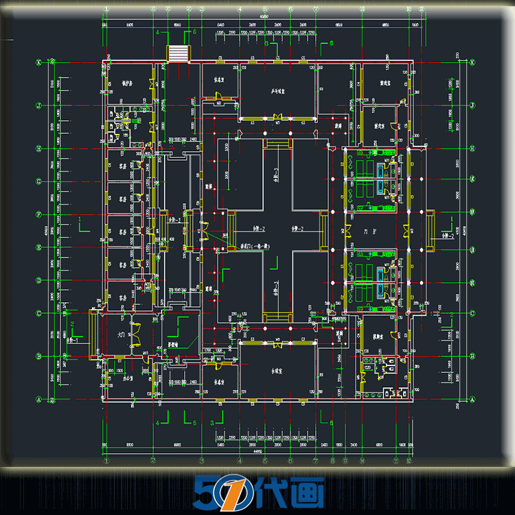 中式四合院CAD图纸SU模型建筑设计施工图庭院平面立面-景观建筑资源