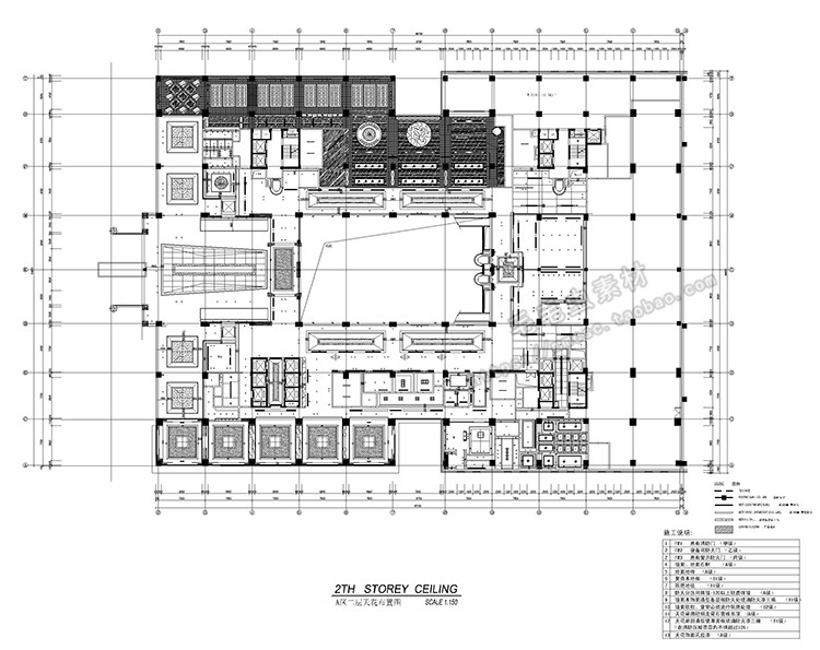 酒店室内装修设计方案CAD施工图源件效果图平面立面图-景观建筑资源