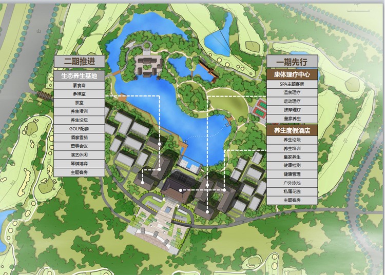 养老地产居住小区建筑景观规划设计方案平面分析效果-景观建筑资源