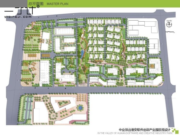 科技研发产业园区建筑园林景观设计方案参考建筑景观规划资料精选-景观建筑资源