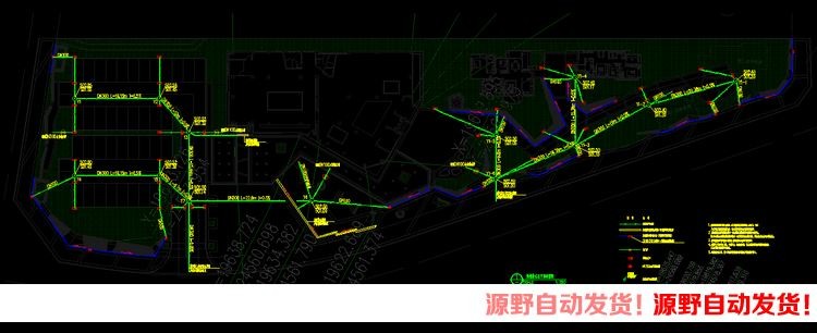 园林景观设计素材建筑景观规划资料现代风折线景观样板展示区CAD施工图实景