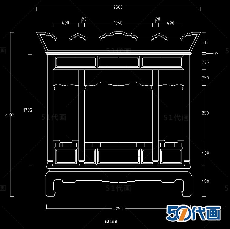 中式仿古明清家具椅子床桌子柜子CAD平面设计图纸集大-景观建筑资源