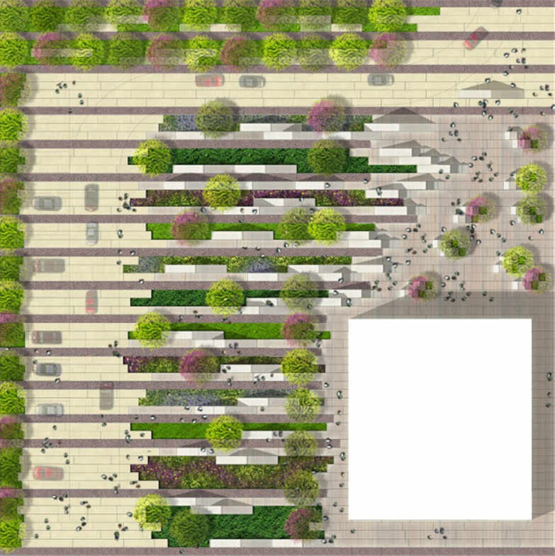 玛莎施瓦茨北七家商务园营销体验区实景图+景观施工图全集