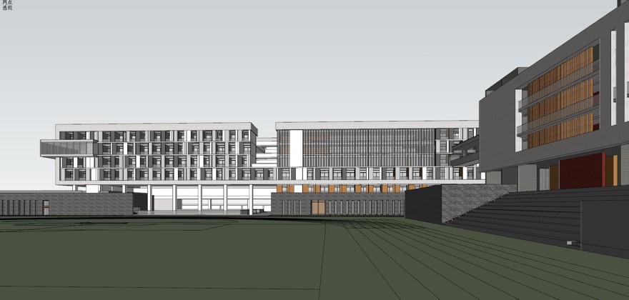 景观建筑资源-徐州一中新城校区孟建民资料渲染调