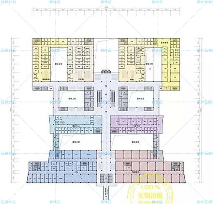 建筑景观规划资料-综合医院+建筑设计+门诊楼+急诊楼+医技楼+方案文本JPG