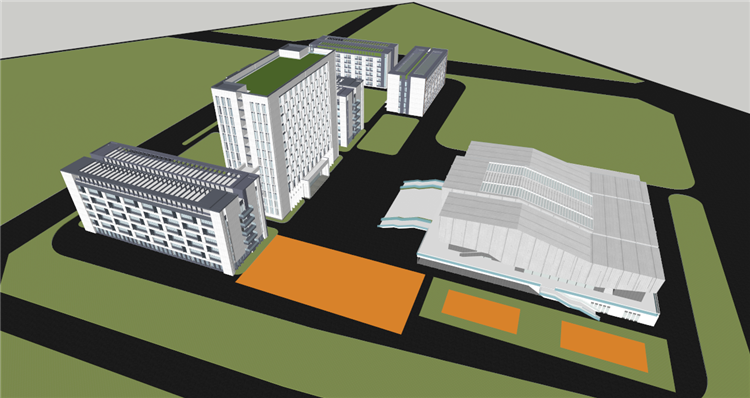 景观建筑资源-成都四川理工职业技术学院（体育馆学生宿舍楼、实