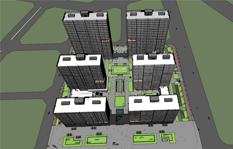 景观建筑资源-广州番禺时代E-PARK地铁上盖综合景观建筑规划项目深圳华汇