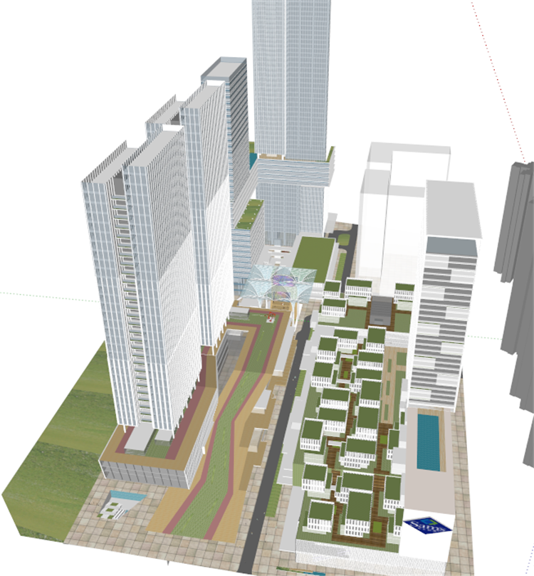 景观建筑资源-金科成都天府城设计综合体投标方案