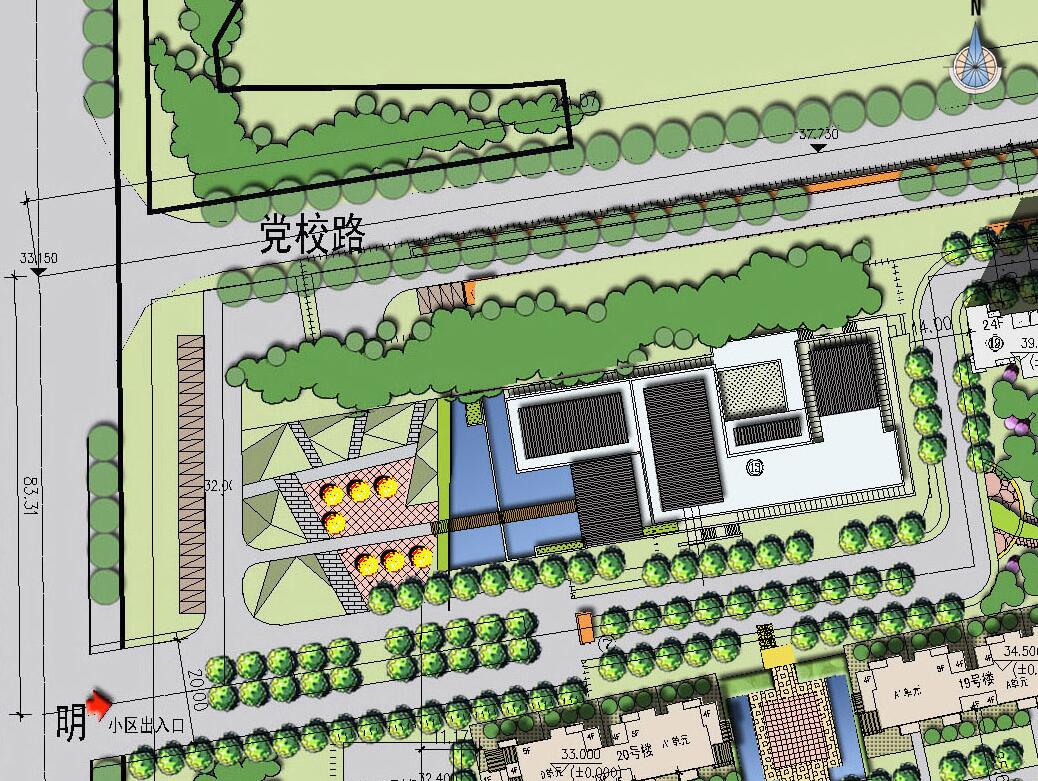 方案文本天津市蓟县曲院风荷小区会馆建筑工程