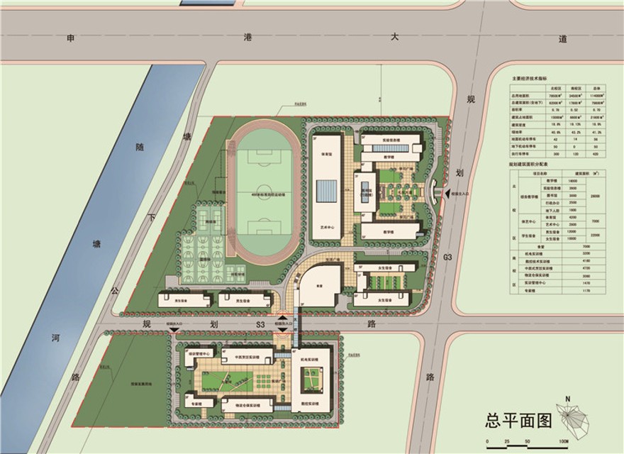 方案文本-年临港科技学院规划景观建筑规划项目方案文本pdf建筑设计资源参