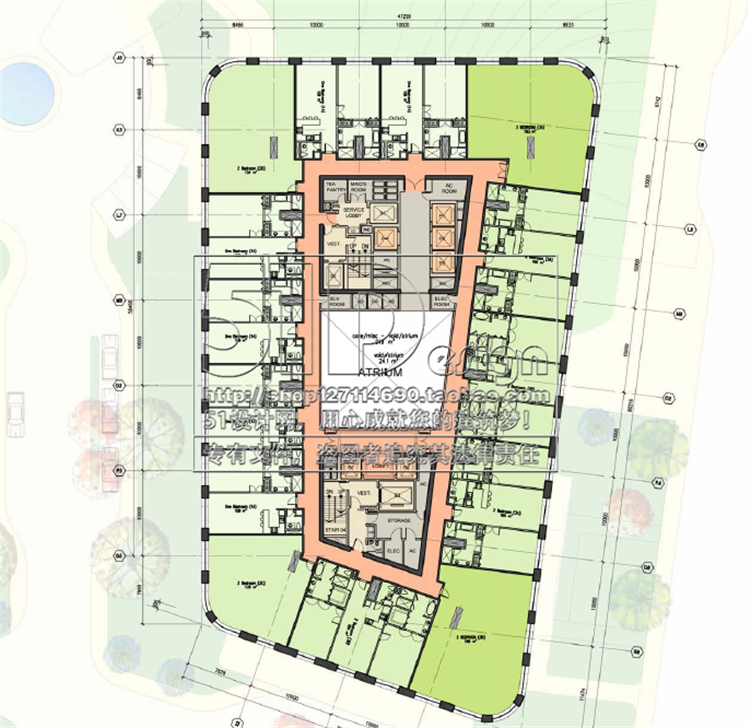 方案文本-马达思班超高层住宅办公楼设计高清矢量可无限放大PDF文本