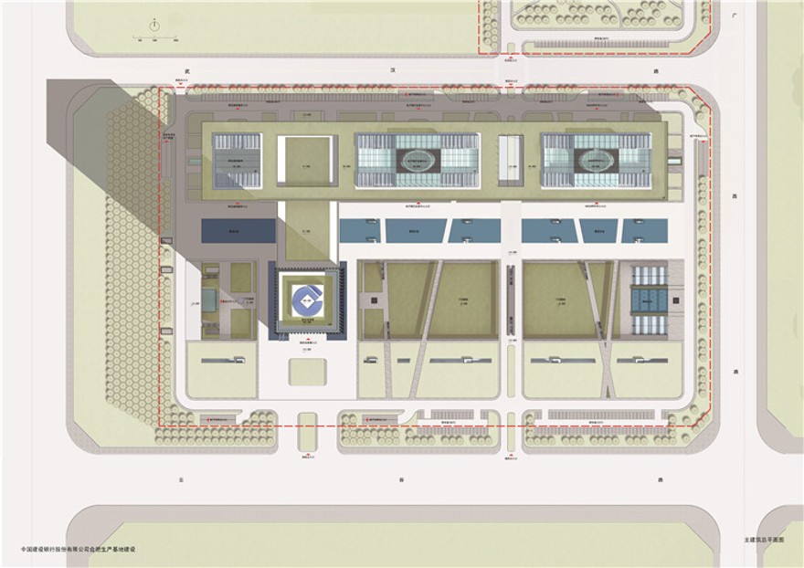 方案文本-设计企业银行总部超高层住宅大楼裙房设计方案平面效果分析
