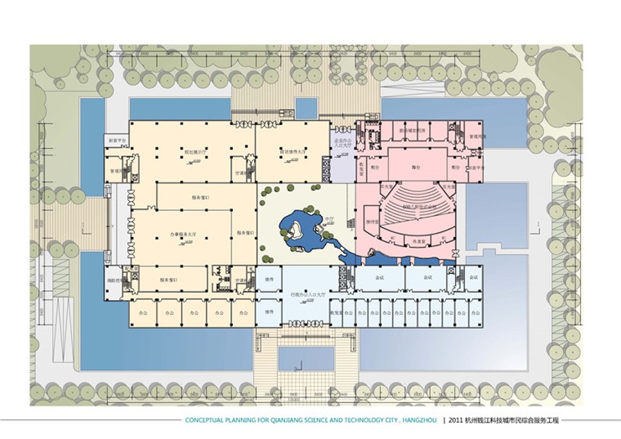 方案文本-杭州钱江科技城市规划设计民综合服务工程文本办公楼设计