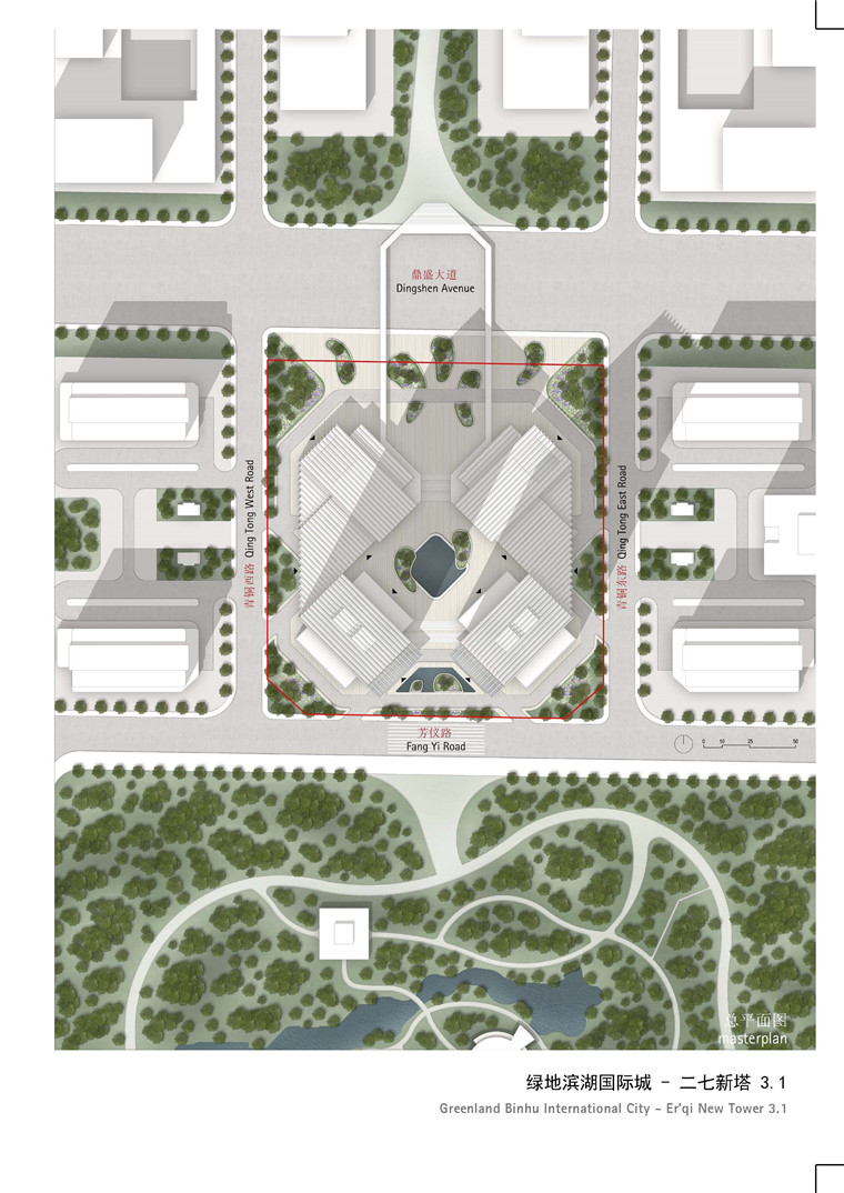 方案文本-办公-绿地滨湖城二七双塔设计方案高清GMP文本