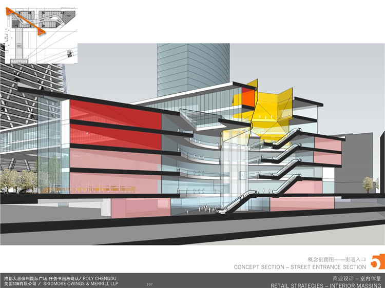 方案文本-广场办公楼现代风超高层住宅写字楼建筑景观分析图中标方