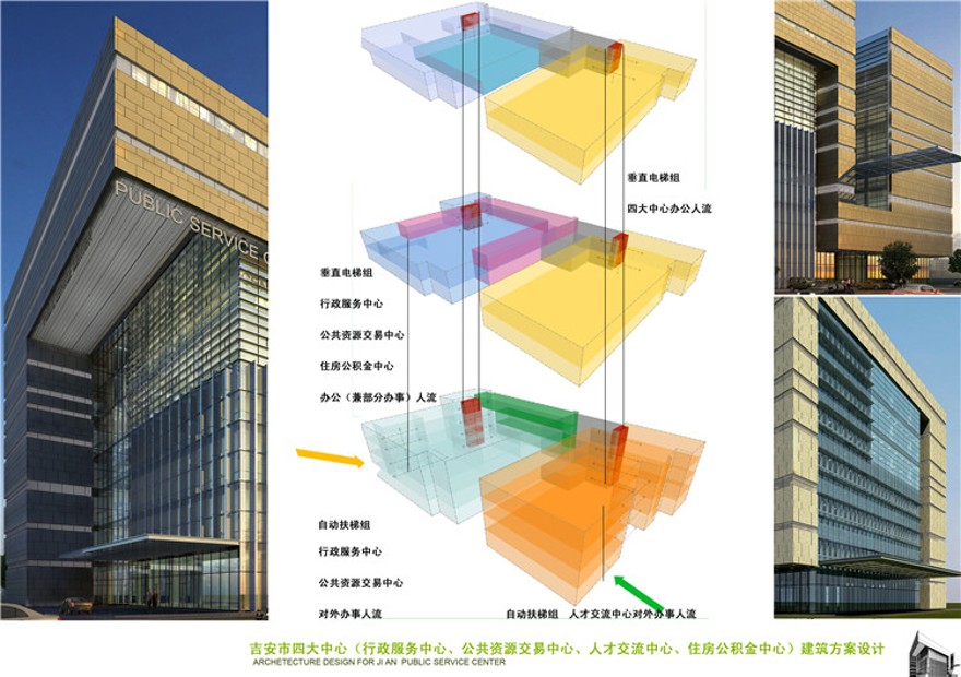 方案文本-办公-吉安市四大中心建筑同济文本pdf方案设计景观建筑规划项目资源