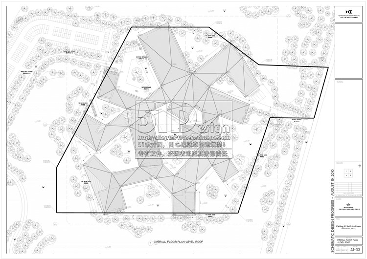 方案文本-剖屋顶仿古中式温泉度假酒店建筑设计平立面效果图JPG详