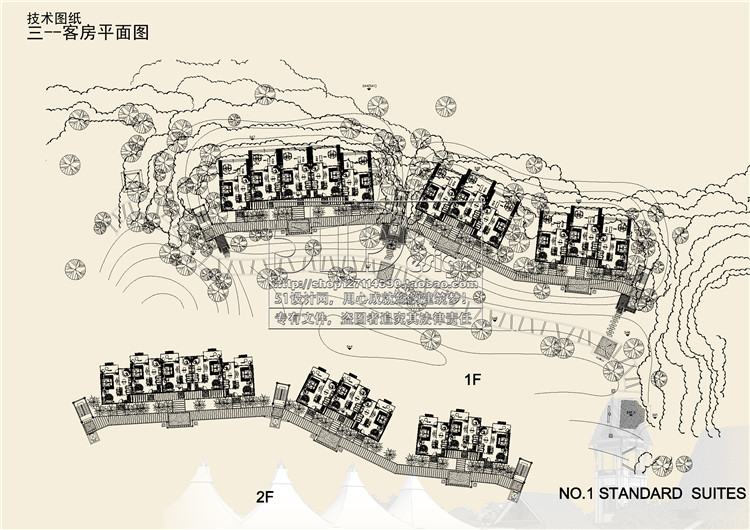 方案文本-泰式温泉度假酒店村概念设计规划方案建筑设计有效果图