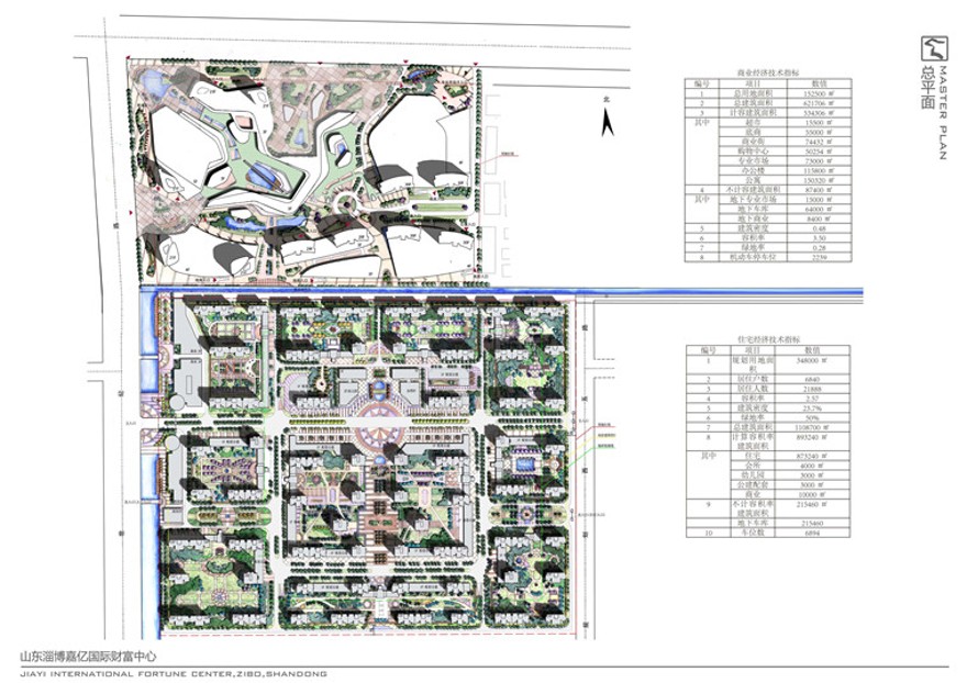 方案文本-山东淄博嘉亿国际财富中心景观建筑规划项目文本建筑方案设计