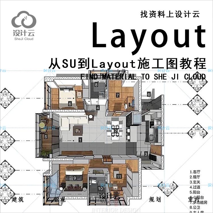 从Sketchup到Layout施工图教程