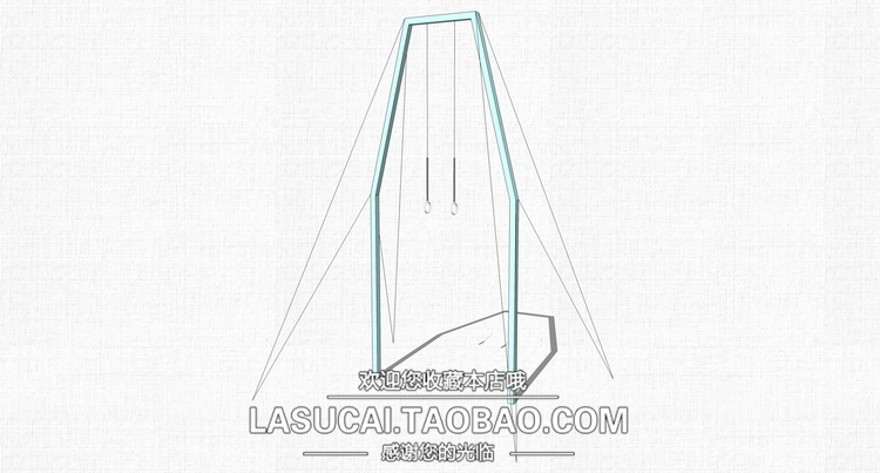 设计资源景观小区健身器材运动设施su模型sketchup组件图儿童