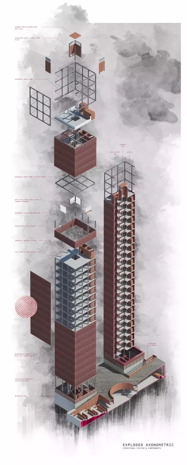 设计资源一组建筑剖面表现欣赏